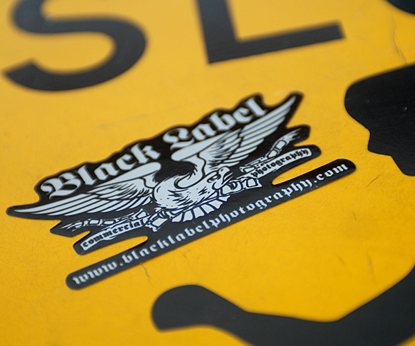 Black Label Commercial Photography Stickers